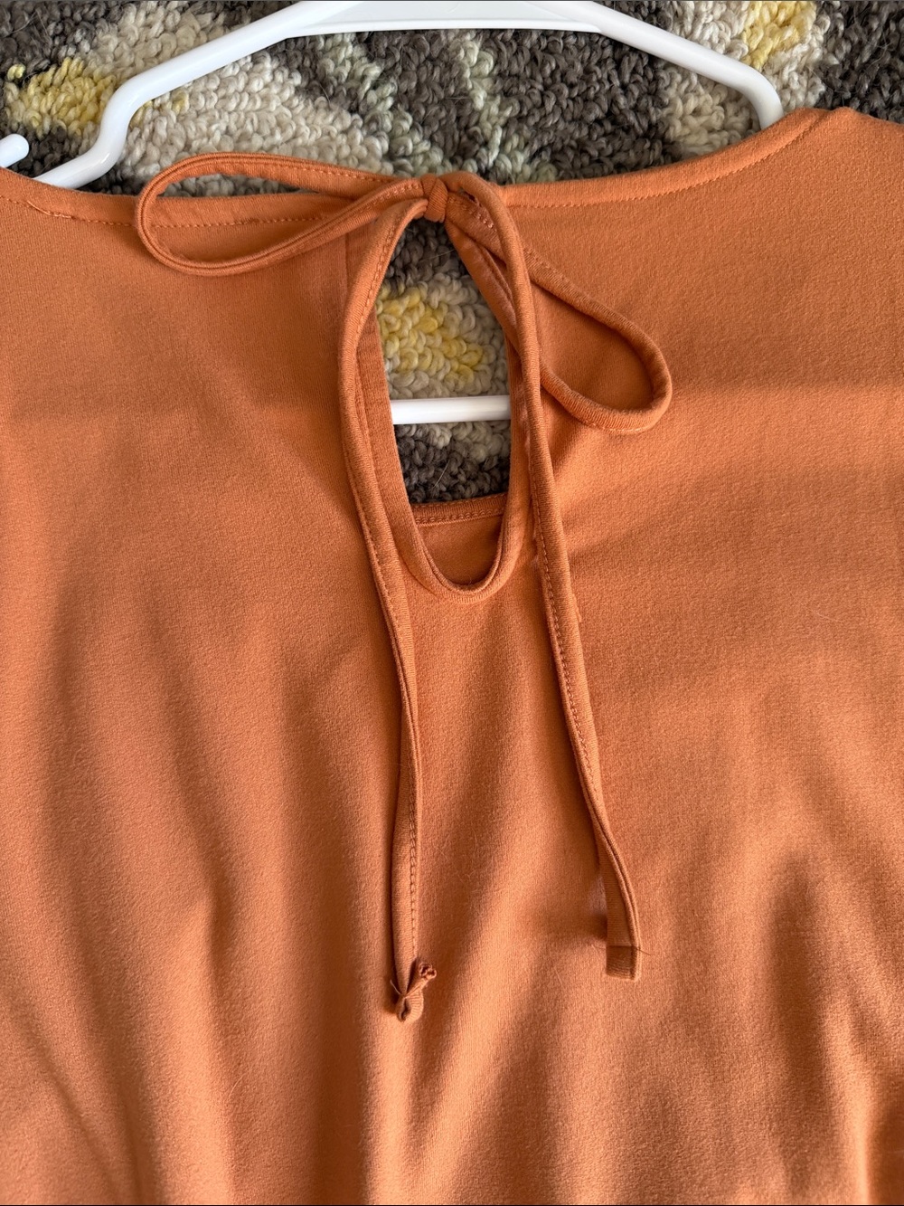 Zenana Soft Warm Orange Dolman Sleeve Romper Size Medium Fall Transitional - Picture 5 of 5